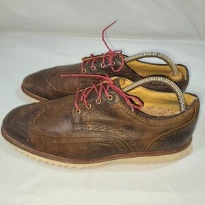 FootJoy Brown Leather Athletic Shoes with Red Laces